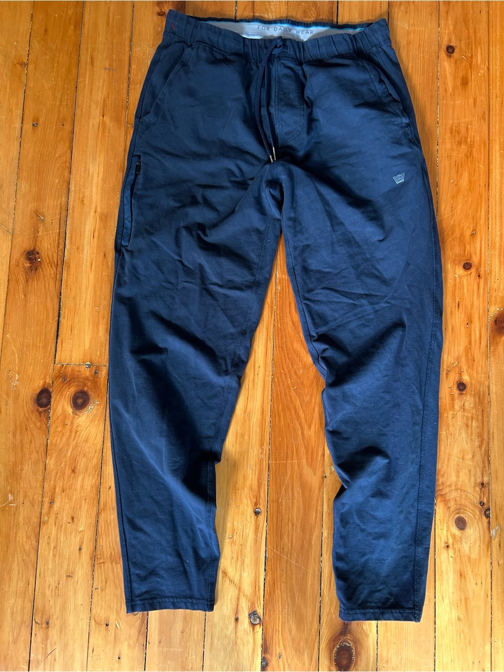 Mack Weldon Ace Sweatpants in Navy Blue medium tall